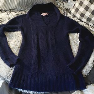 Guess Navy sweater dress length fitted sweater